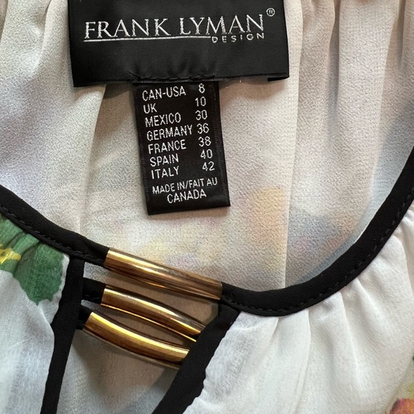 Frank Lyman Design Chiffon floral top - Picture 5 of 7